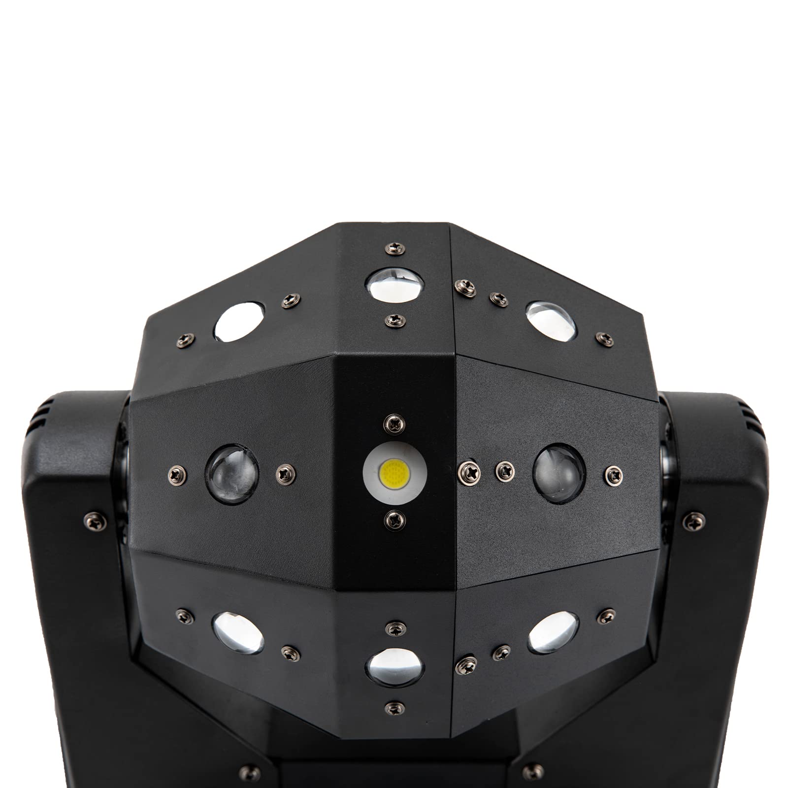 Moving Head,120W 3-in-1 bewegliche Kopfstufenlicht,16-energiesparende LED-Beads, 360° drehbarer,LED-Anzeige,Sound aktiviert, Auto und DMX 512,Bühnenbeleuchtung