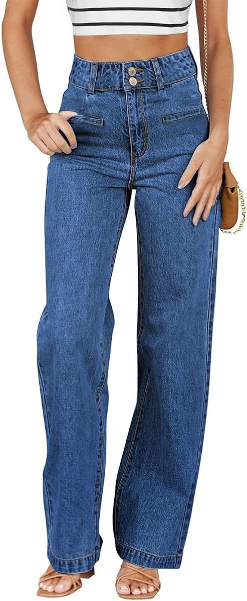 Jeans for Women High Waisted Straight Leg Denim Pants