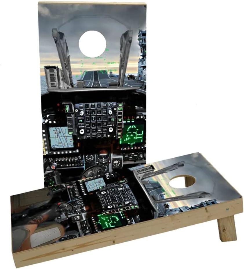Cockpit Custom Cornhole Board Game Set