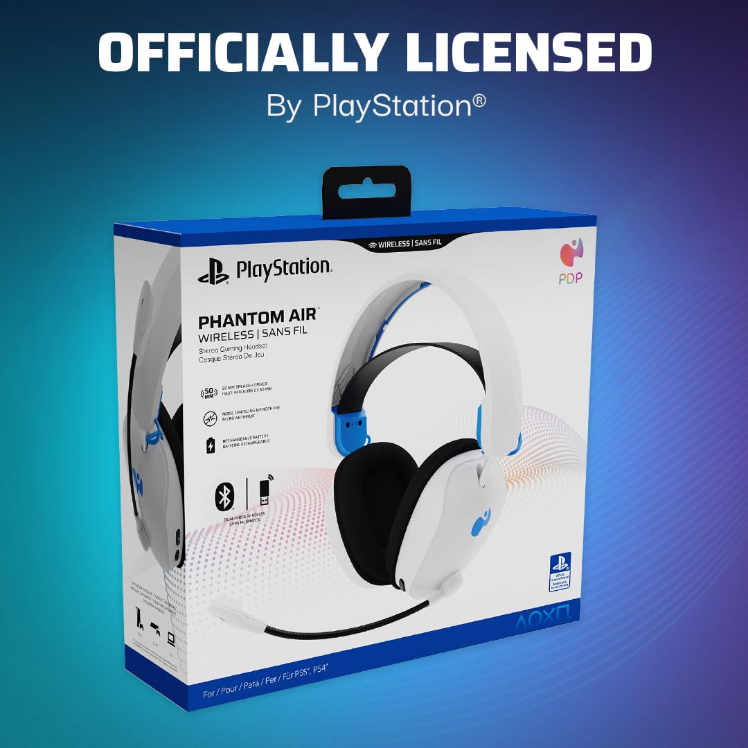 PDP PS5 PHANTOM WIRELESS HEADSET White