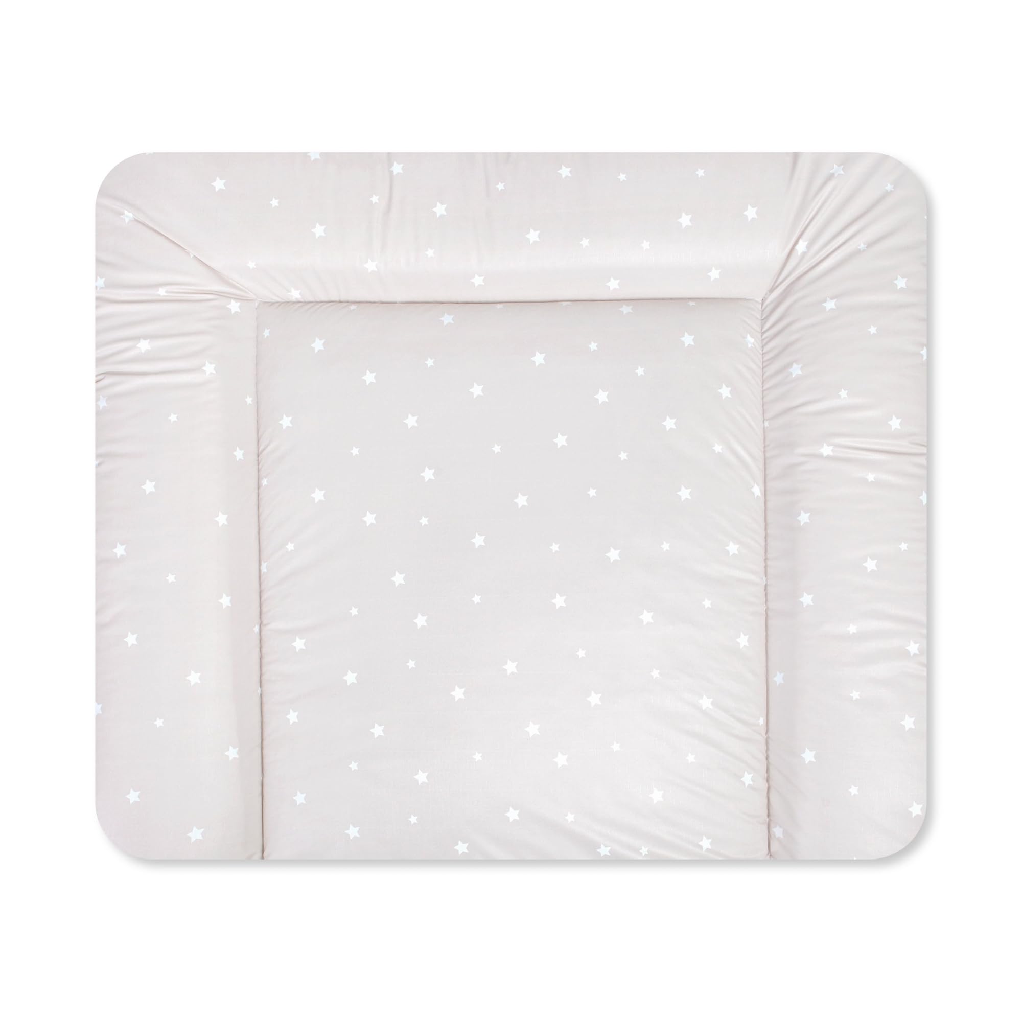 Julius Zöllner Wickelauflage Softy 75x75 cm - Wickelunterlage - wasserdicht und abwischbar - Made in Germany – Oeko-Tex Standard 100 – Star beige