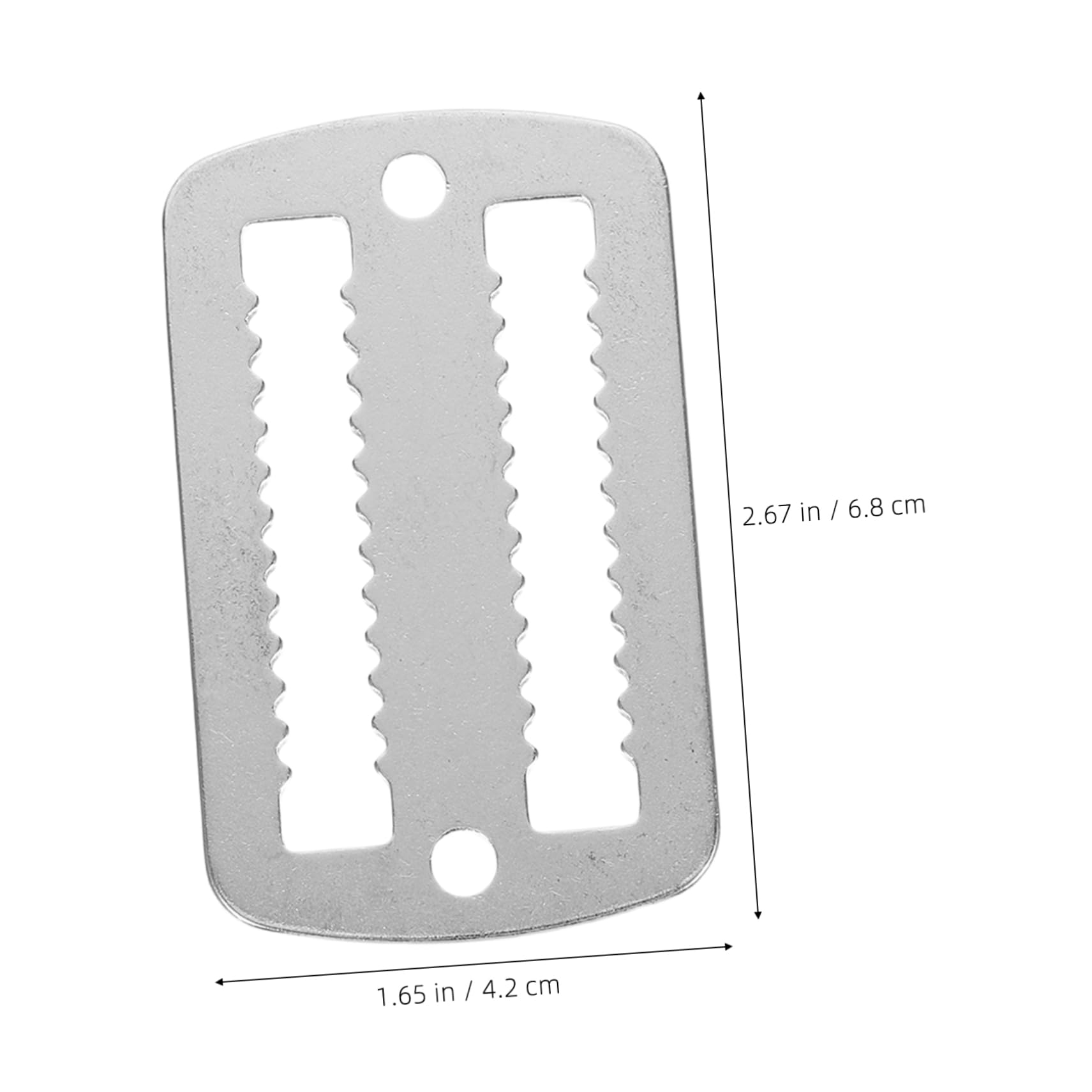 VICASKY 2pcs Stainless Steel Diving Buckle Underwater Diving Lanyard Clip for Scuba Gear Weight Belt Retainer with Wide Serrated Design