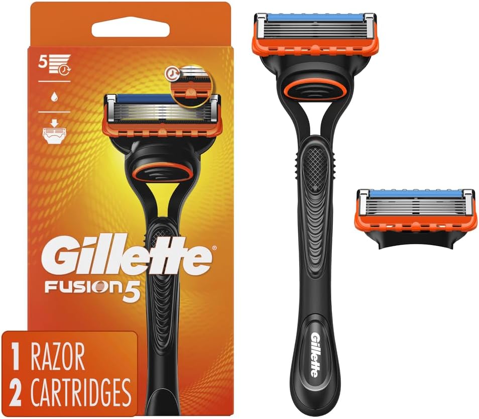 Gillette Fusion5メンズカミソリは、ハンドル＆2つのブレードリフィル