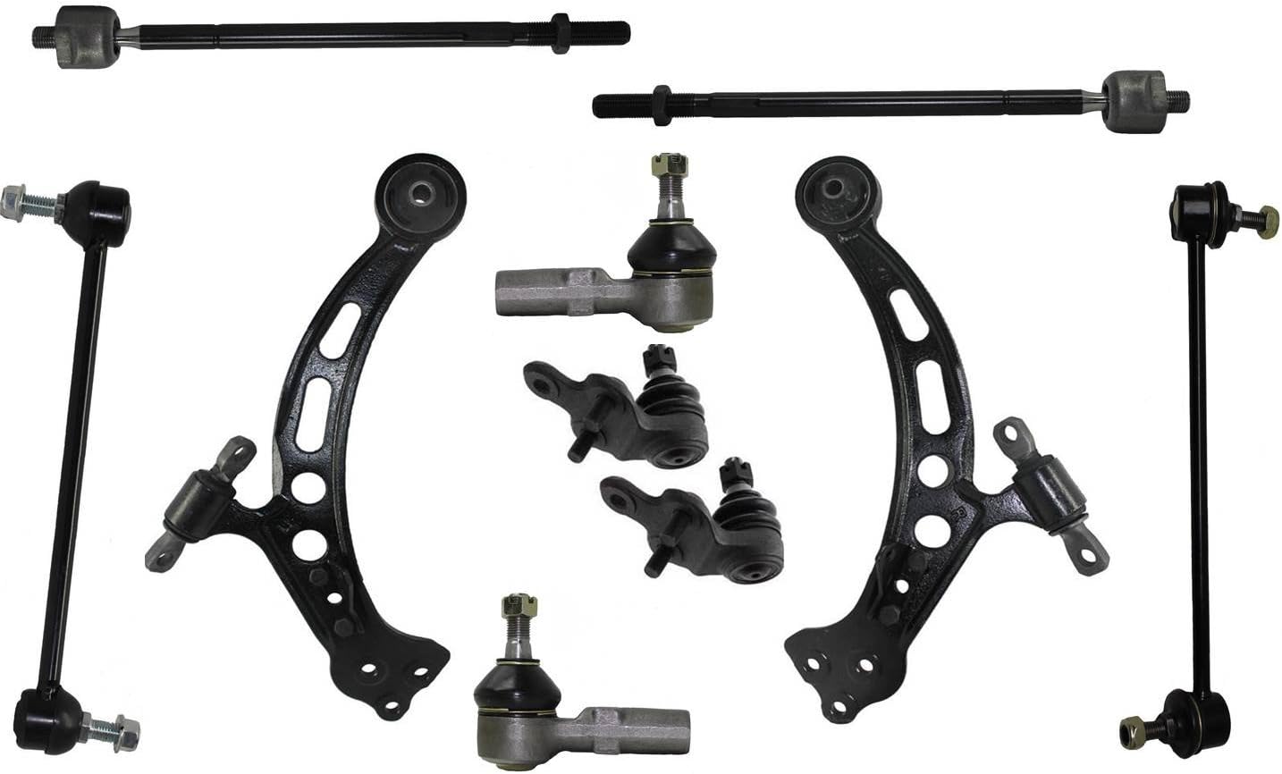 PartsW - 10 Pc Suspension Kit Lower Control Arms Ball Joints Inner & Outer Tie Rod Ends Sway Bar Links Fits LEXUS ES300/TOYOTA AVALON/TOYOTA CAMRY