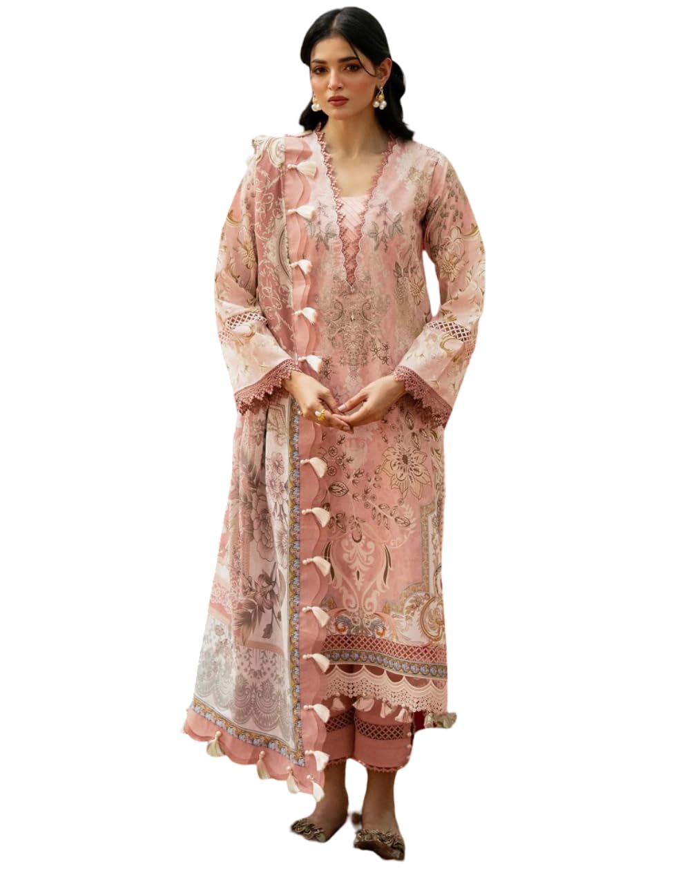 jade Pakistani Pure Lawn Cotton Dress Material For Women In Unstiched Material Free Size No Patches Or Laze Included...-picture-35