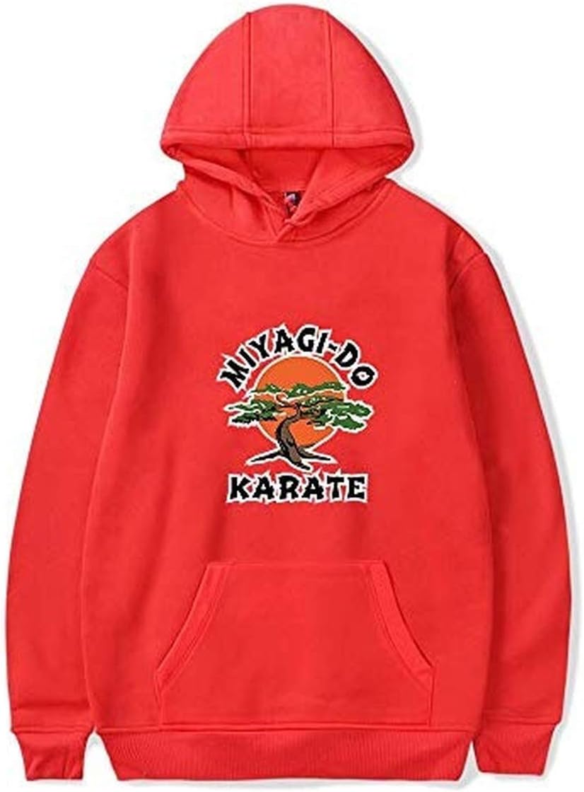 Yicool Cobra Kai Hoodies Karate Kid Men Women Sweatshirts Hooded Casual Popular Pattern Pocket Pullover (Red18,XX-Large)