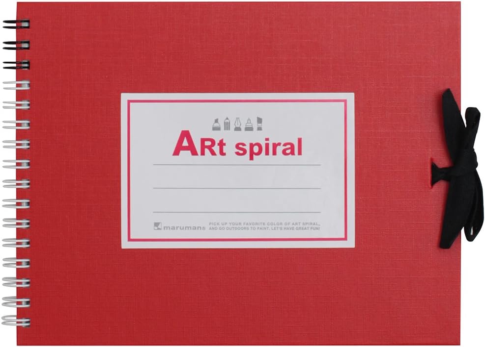 ART SPIRAL F0 Sketchbook, Red