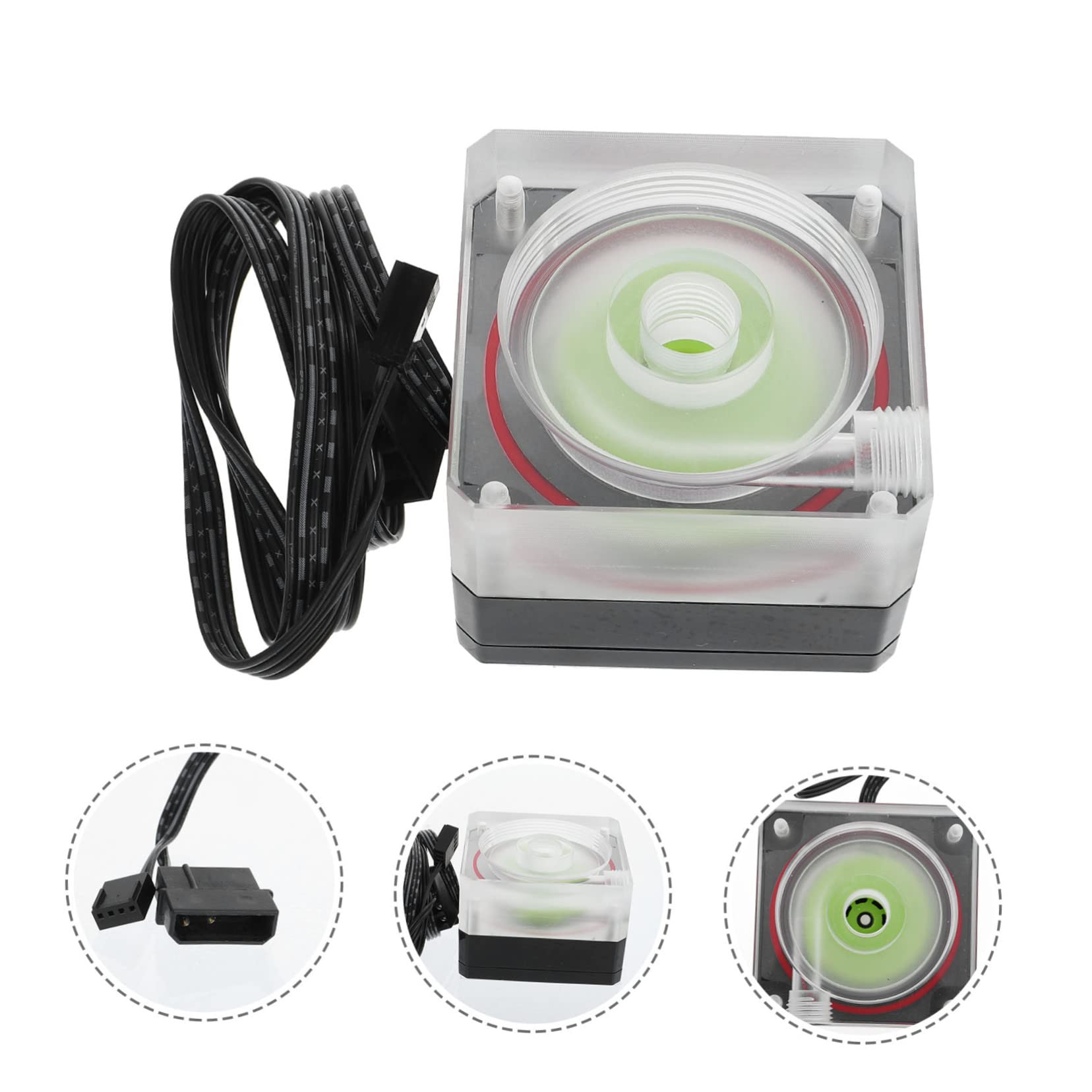 Kit de Refrigeración Líquida para PC con Bomba de Agua Flujo Mejorado Ruido Compatible con Sistemas de Enfriamiento por Agua para Ordenador