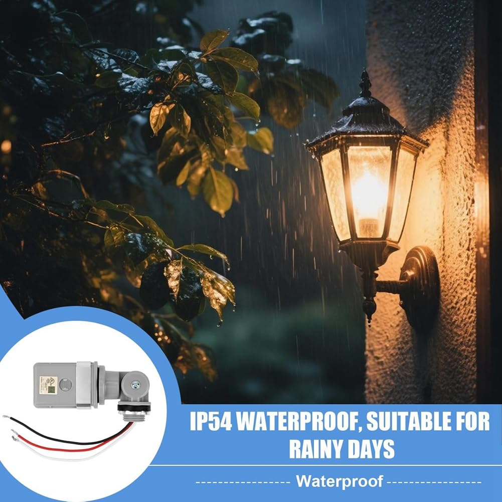 Per Sensori Fotocellula di Illuminazione Esterni 3-Pack 120VAC Crepuscolare All' IP54 Interruttore Fotoelettrico Impermeabile