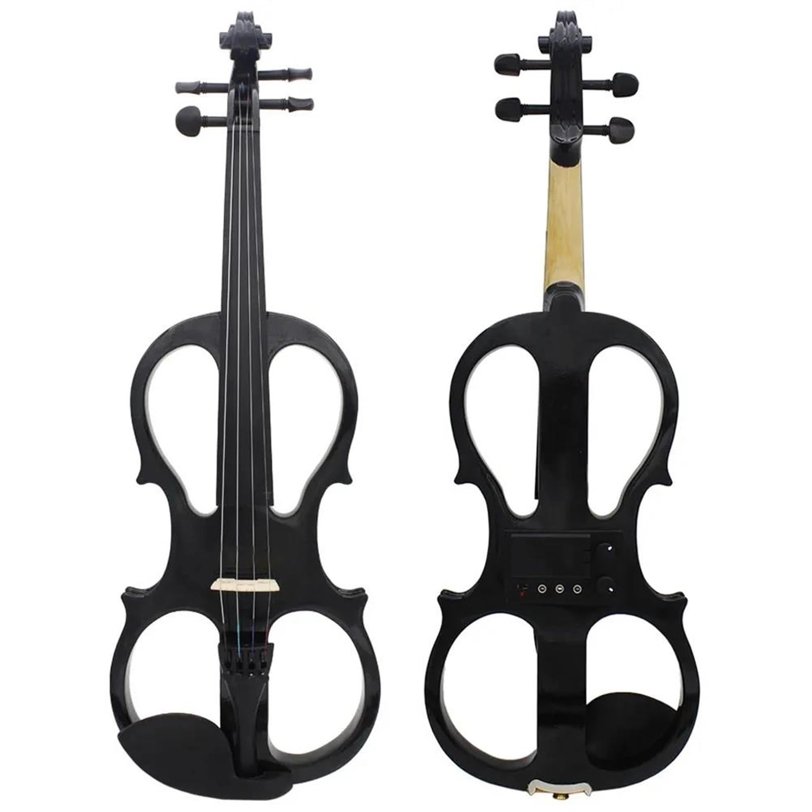 Violino Acustico Elettroacustico 4/4 Professionale Che Suona Uno Strumento Di Pratica Con Custodia Per Arco E Poggiaspalla(Violin)