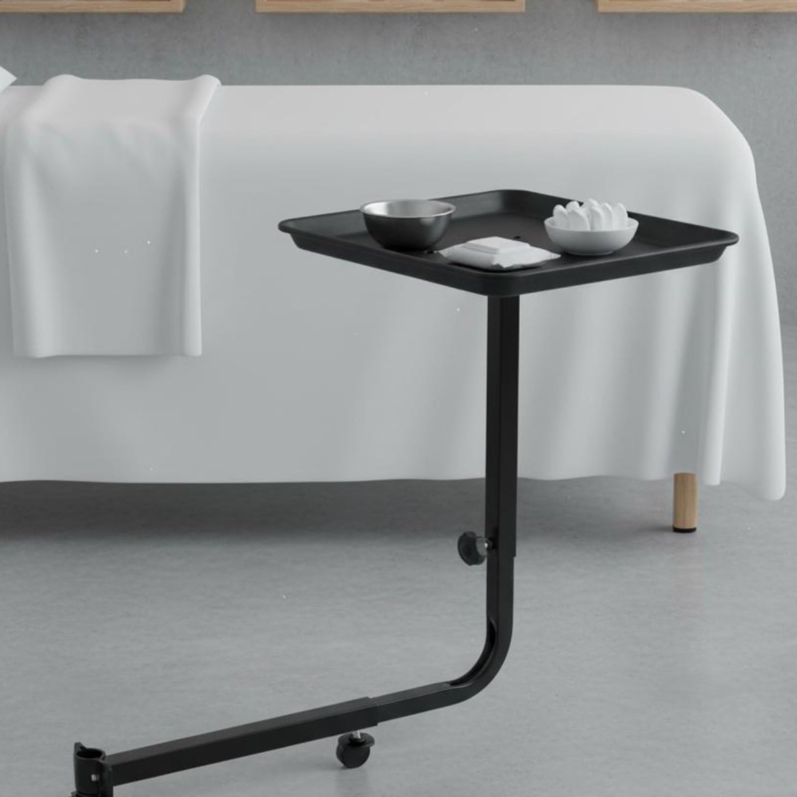 rockible Plateau de Salon de Coiffure Facile à Installer Tablette Latérale Chaise Stable pour Coiffeurs