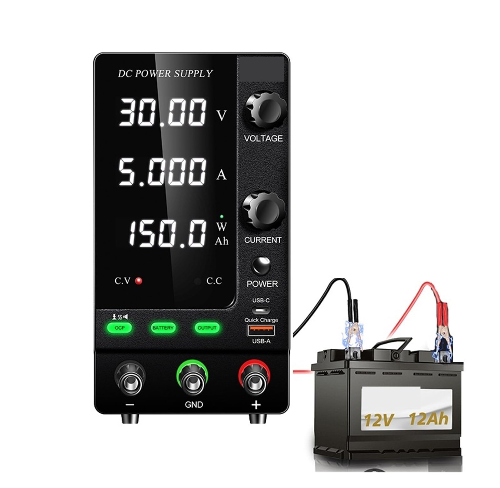 Duales Gleichstromnetzteil – 30–120 V, 3–10 A, Variabel, Einstellbar, Mit Serien/Parallelschaltung, Für Labore & Werkstatt