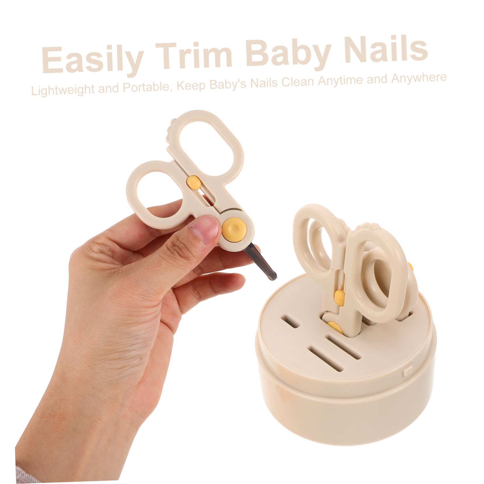 TOYANDONA Cortaúñas Mango Ergonómico Tijeras y Pinzas para Recién Nacidos y Cuidado de Uñas Kit de Aseo para Bebés Pequeños