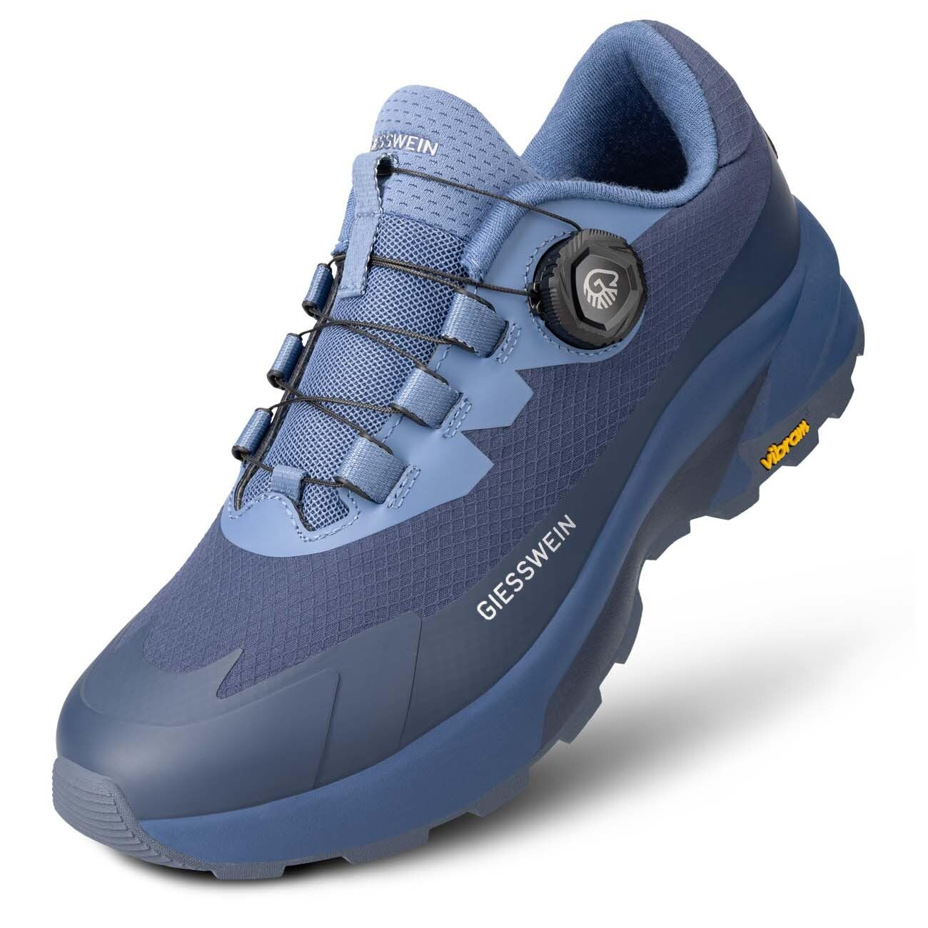 Giesswein Wool Trek X Men - Wasserdichter Trekkingschuh, Megagrip-Sohle | Outdoor Sneaker mit Schnellschnürung & Merino-Wechselfußbett – idealer Grip auf jedem Terrain, für Sport & Freizeit
