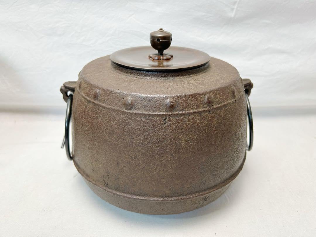 茶道具 風炉師 秋元宗幹造 唐銅風炉 野々田電熱器 釜 底瓦