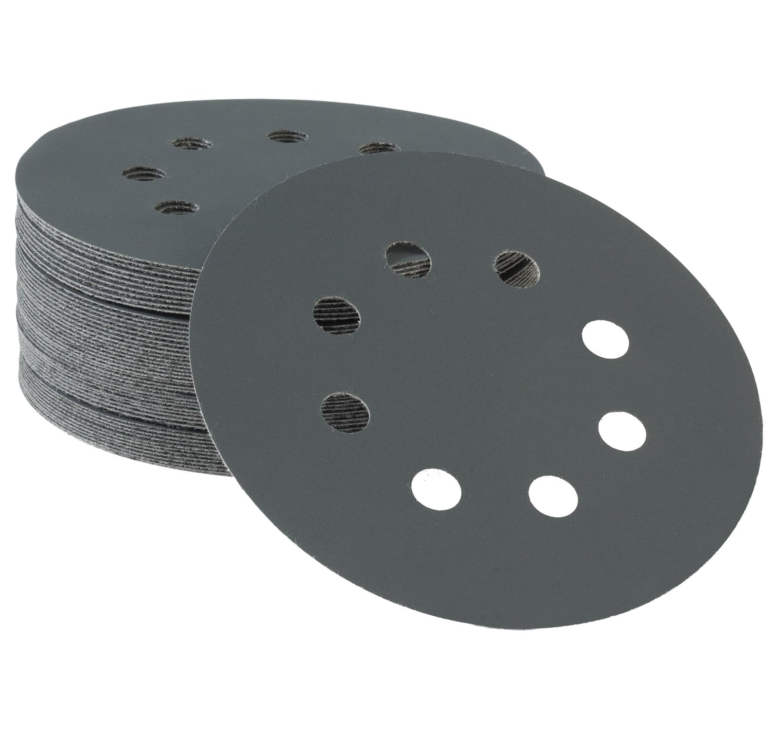 50 PCS 125mm Sanding Discs 1500 Grit Wet and Dry Sandpaper 8-Hole Hook and Loop Sandpaper Round Orbital Random Sander Discs for Polishing Wood, Metal, Wall and Car