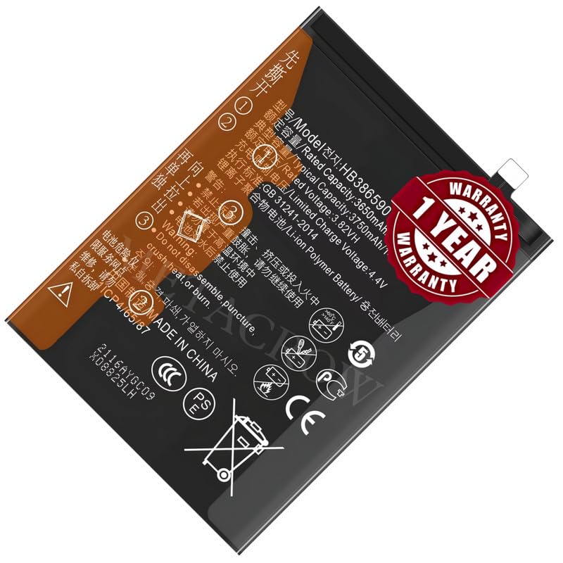 Image of Original HB386589ECW | HB386590ECW Battery for Huawei Honor 8X (View 10 Lite) (JSN-L22, JSN-L42, JSN-L11, JSN-L21, JSN-L21, JSN-L23, JSN-AL00, JSN-TL00, JSN-AL00a) - (3750mAh) - 1 Year Warranty CD6