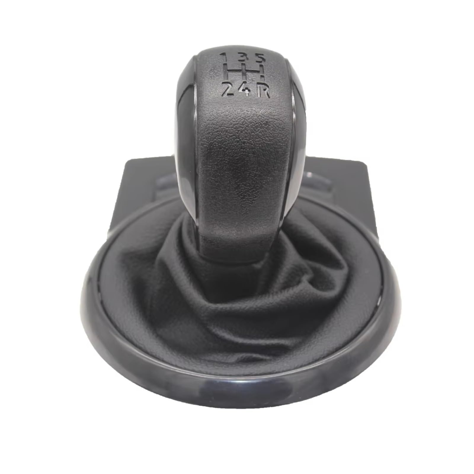 Ouvecr Black Car Shift Gear Knob Handle For Citroen For C4 Mk1 2004 2005 2006 2007 2008 5 Speed Gear Shift Knob Gaiter Boot Cover Case Gear Shift Cover(Black)