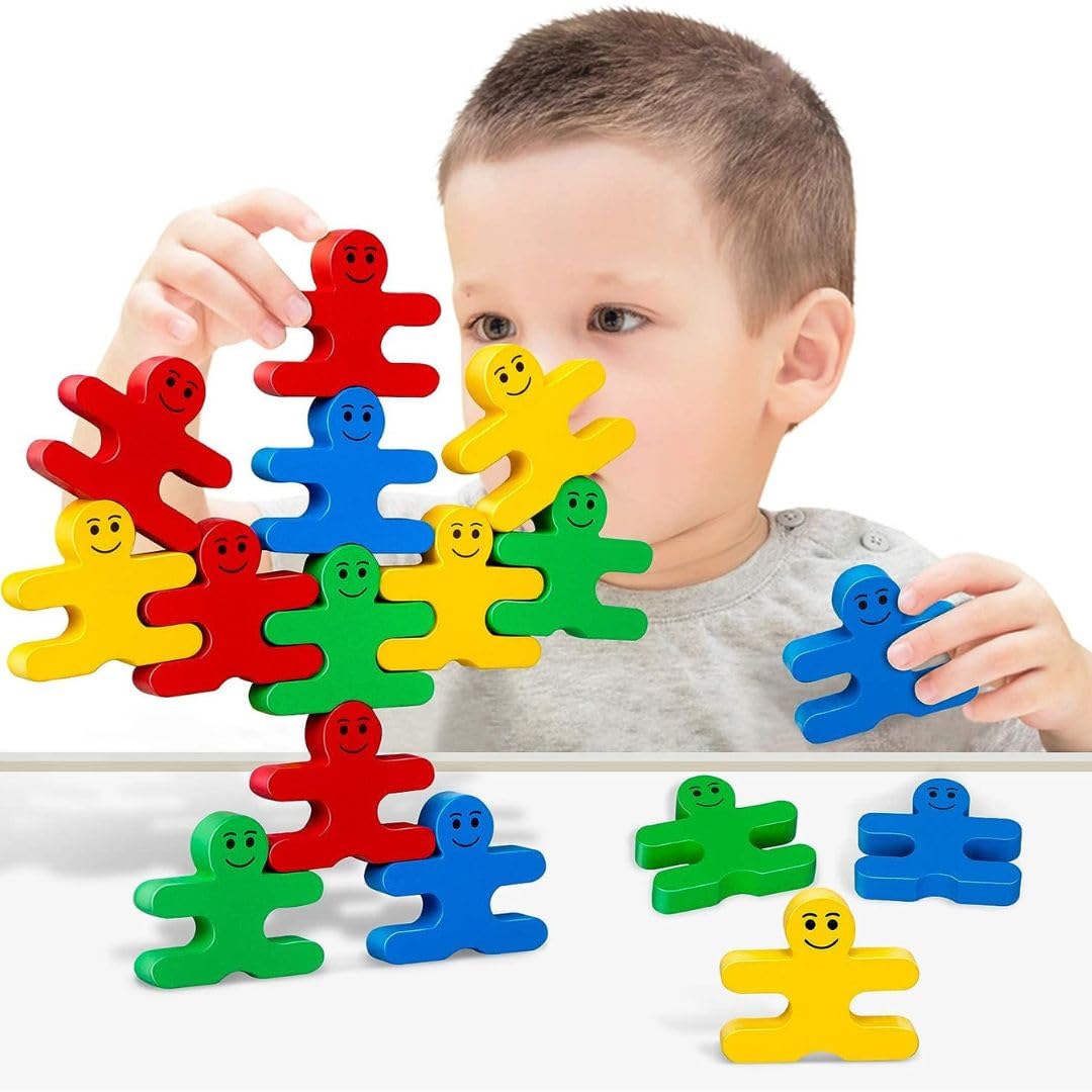 Little Mind Montessori Toys for 2 3 4 Year Old, 16pcs Wooden Building Blocks for Toddlers 1-3 Year Old Girls Boys Gifts, Stacking Blocks Sensory Toys for Kids Birthday Gifts Presents Age 2-4 (B0CJFSJD2R) Amazon Price History, Amazon Price Tracker