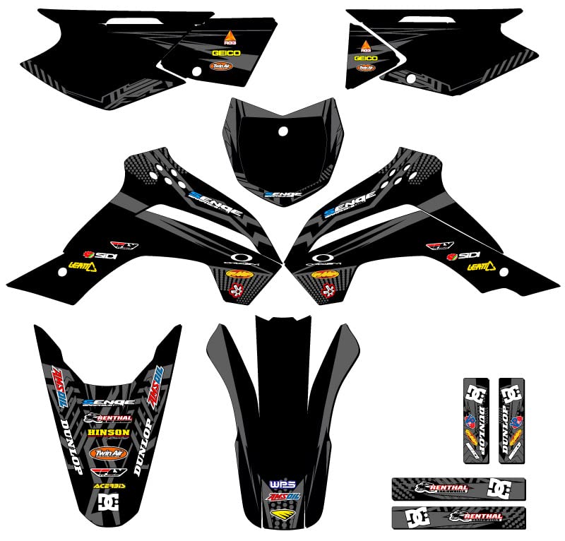 Amazon.com: 2017-2018 KLX 140 G Mayhem Black Senge Graphics