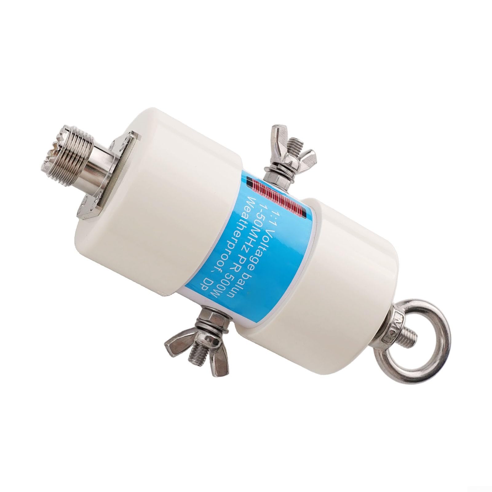 Balun de tension étanche 8 50 MHz 500 W, modèle 1 1 avec connecteur SO 239 pour une durabilité accrue