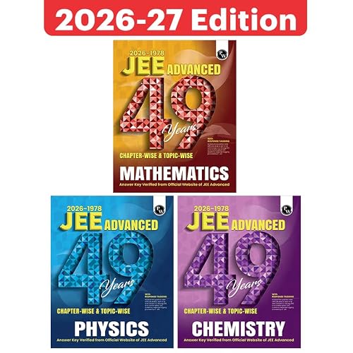 PW 49 Years JEE Advanced PYQ Book Physics, Chemistry, Maths Combo Set of 3 Books | Chapterwise & Topicwise Solved Papers (1978-2026) | PYQ with Detailed Solutions