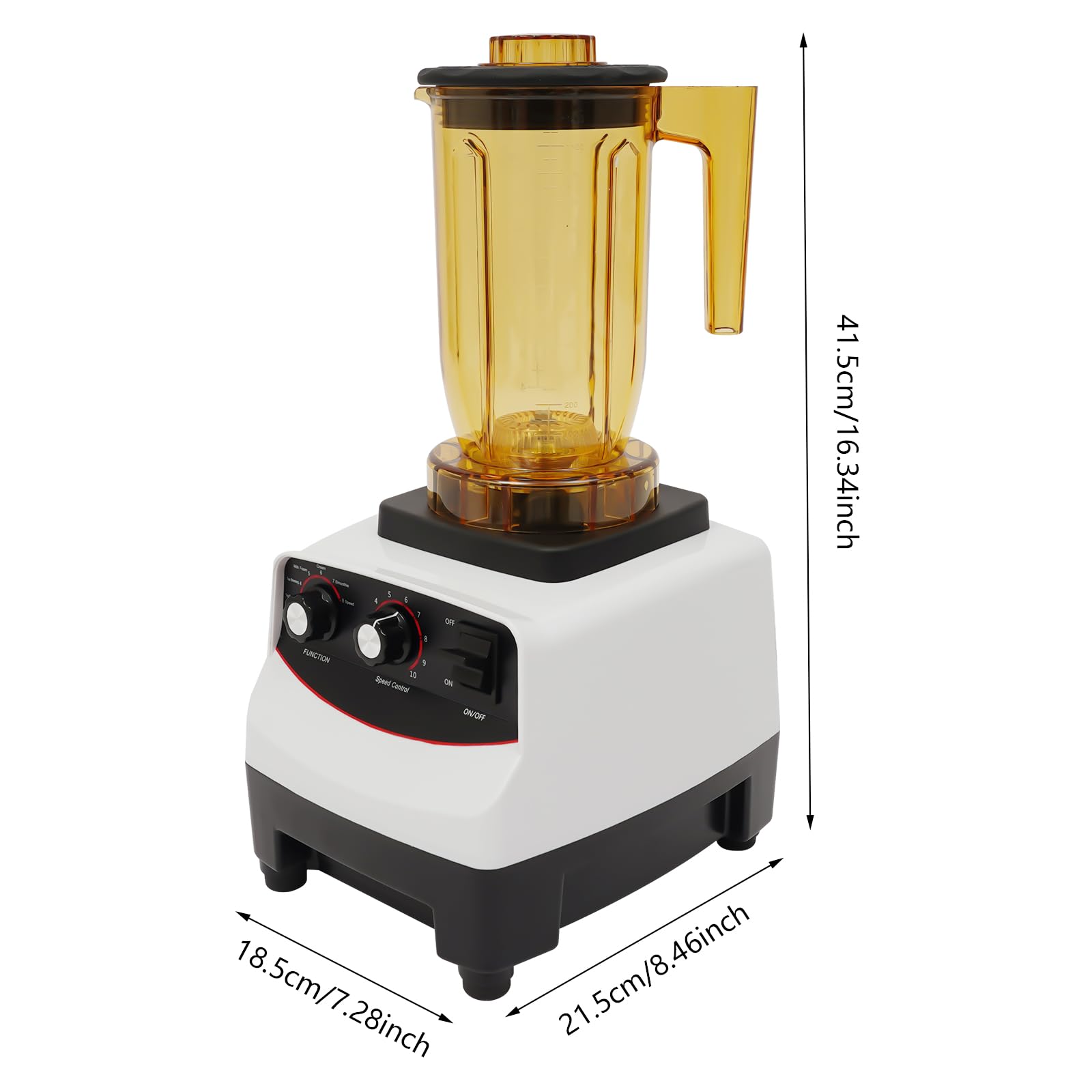 LNUJIUN Tea Brewing Machine 1800W Bubble Tea Machine with 10 Gears Speed 30000r/min Multifuction Blending Machine 1.2L Countertop Smoothie Maker for Homes, Milk Tea Shops, Coffee Shops