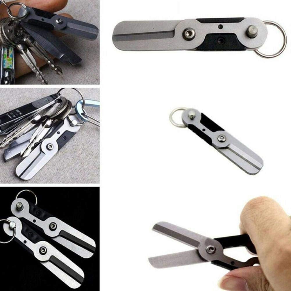 Forbicine Pieghevoli Portachiavi – Mini, In Acciaio, Perfette Per EDC, Pesca O Viaggi