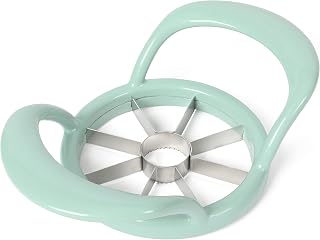 Martha Stewart Erwin Apple Corer Slicer with Cover - Martha Blue | Even Slices, Easy Grip, Sharp Blades