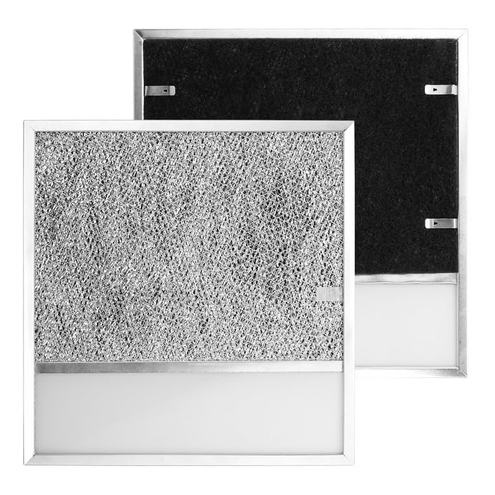 BP57 Filtro de campana extractora con lente de luz, para filtro de aluminio de grasa de escape de cocina Broan-NuTone, filtro de aire de ventilación de campana de estufa, compatible con campana