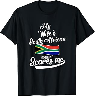 South African Wife South Africa Husband Anniversary Wedding T-Shirt