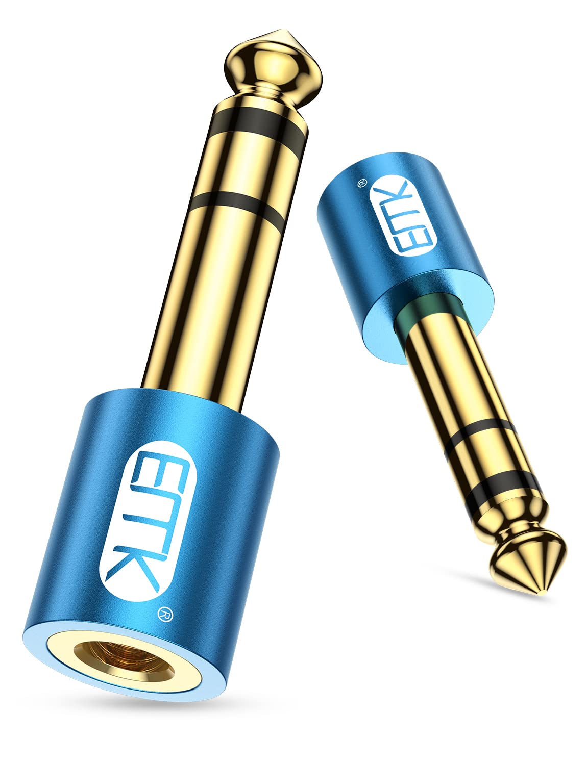 Amazon | EMK 3.5mm 6.35mm 変換アダプタ 2個 ステレオミニプラグ