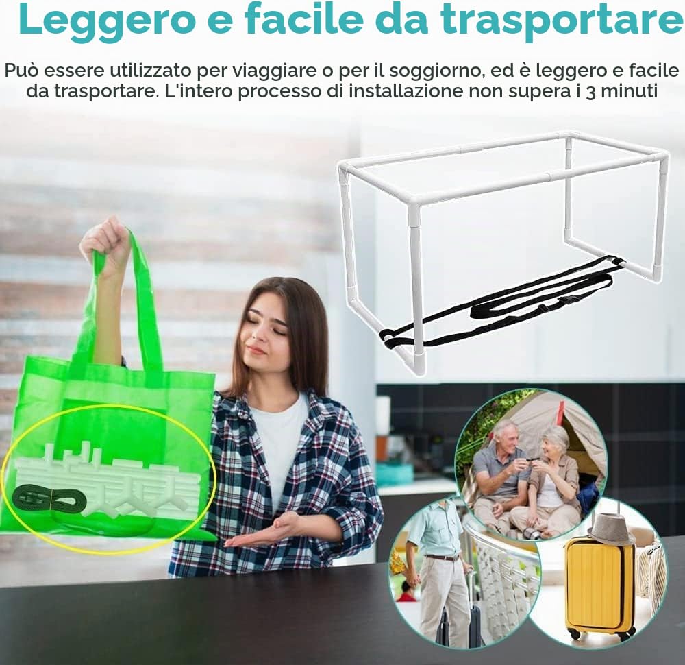 NEPPT Sollevatore per coperte per piedi, sollevatore di lenzuola, supporto per tende, ospedali, con cinghia per gambe, ginocchia, caviglia, artrite, neuropatia, chirurgia, recupero (portatile)