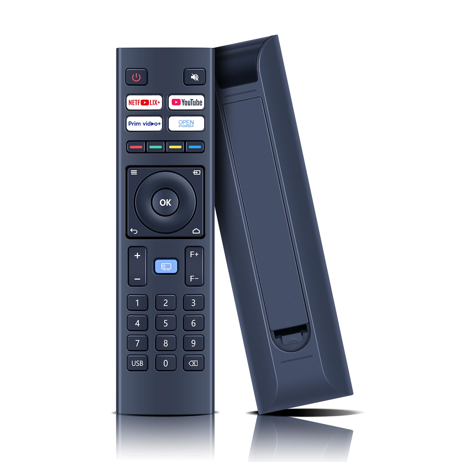 PZL Replacement Remote Control for VOPLLS 4K M10 Projector, for WiMiUS K9, for MECOOL KP2, for DBPOWER G01 Projector, for YABER V12 U12, for TOPTRO X9, for Blitzwolf BW-V6, for FUDONI S1, for TOPTRO