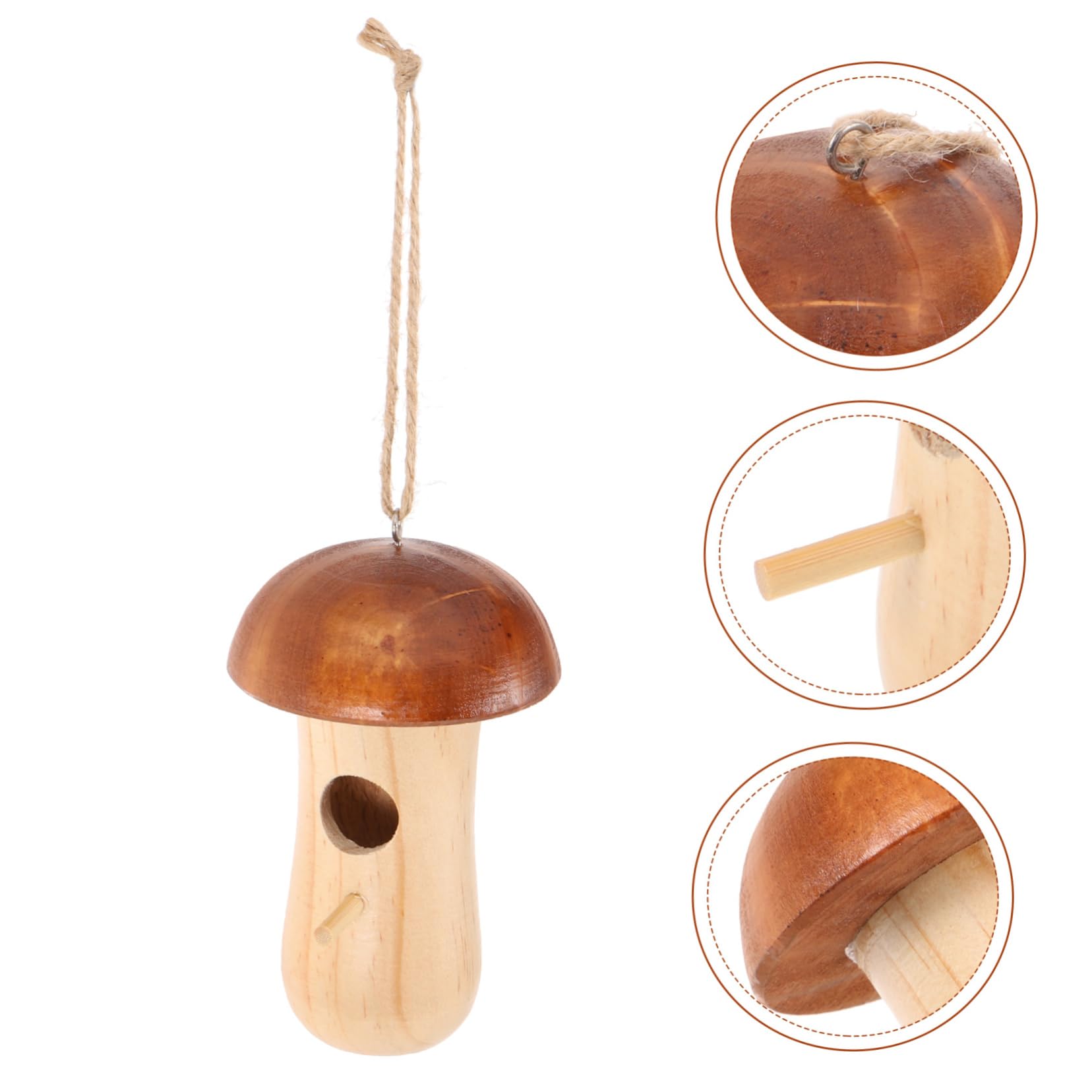 YARNOW 4 Pz Casa del Colibrì Mangiatoia per Fringuelli all'Esterno Vassoio per Appendere Cibo per Uccelli Forniture per Uccelli da Giardino Mangiatoia per Pappagalli Selvatici di Legno