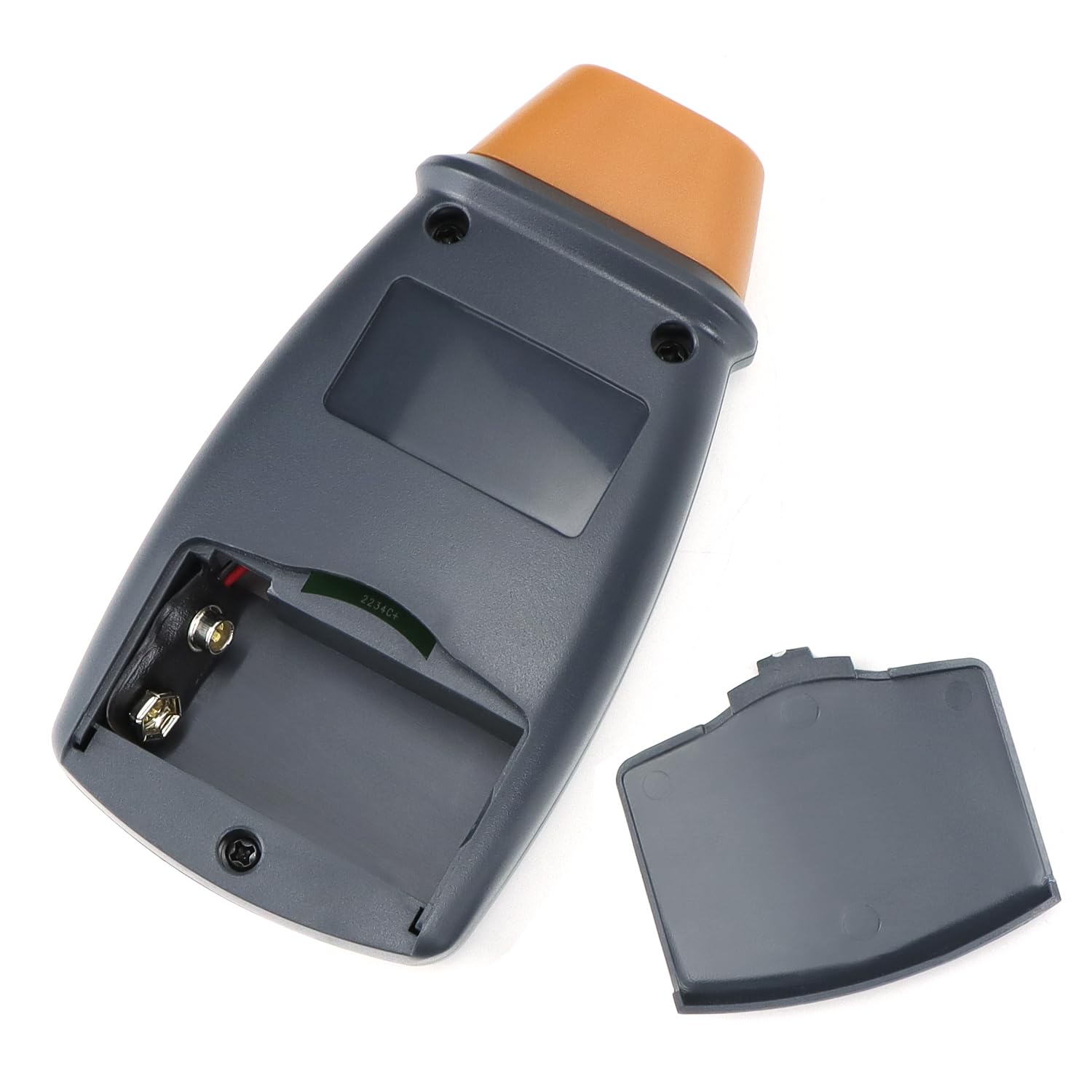 QWORK® Tachimetro digitale, contagiri laser fotografico senza contatto, ampio display LCD, batterie non incluse