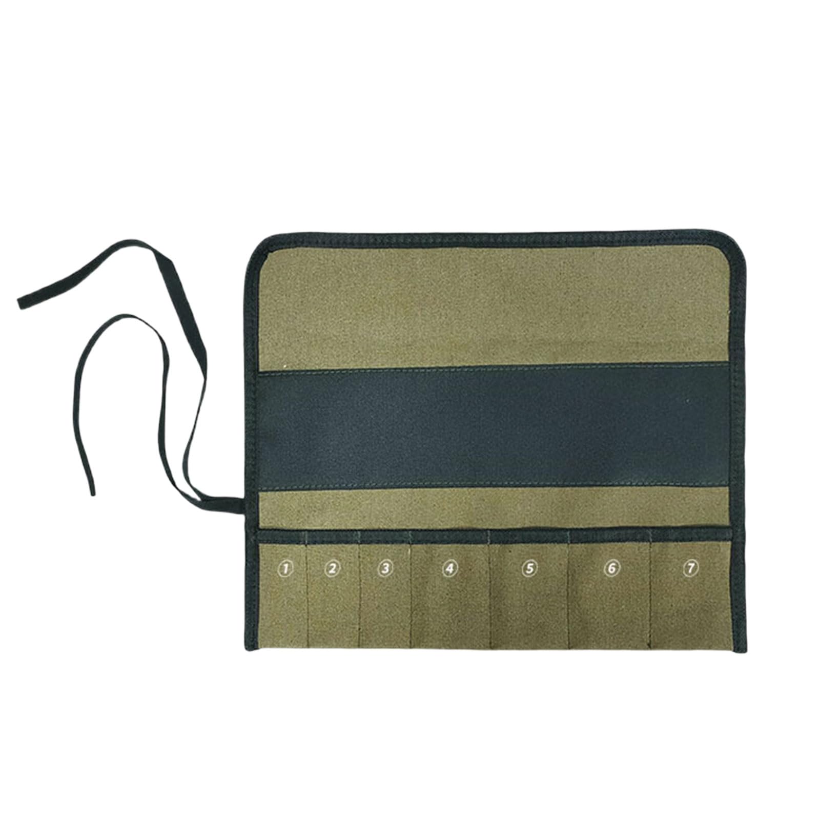 Quick Access Foldable Tool Roll Pouches Portable Organizers Multiple Pockets Sturdy Water Resistant Fabric Portable Tool Organizers