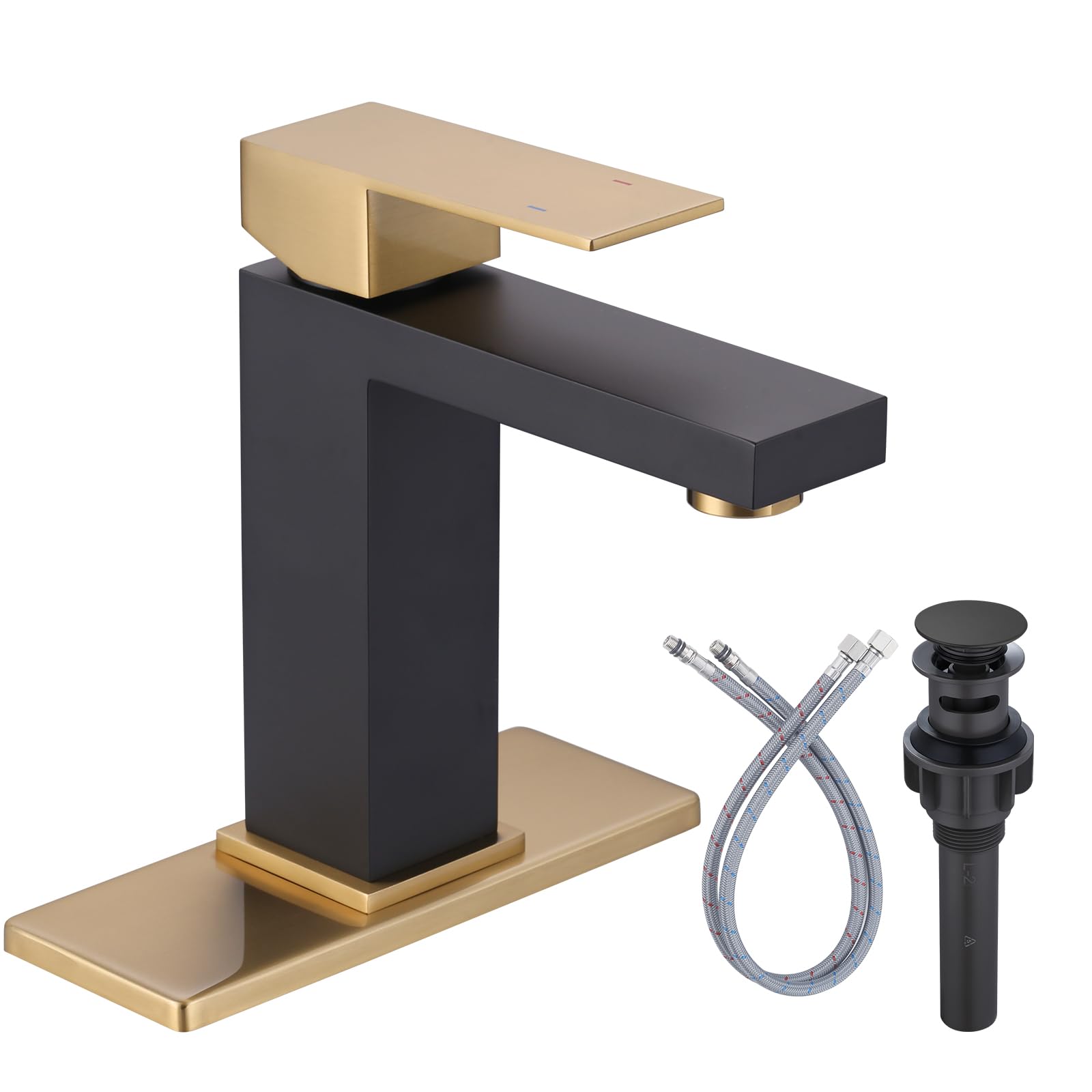 Black and Gold Bathroom Faucet ARCORA Black Gold Faucet for Bathroom