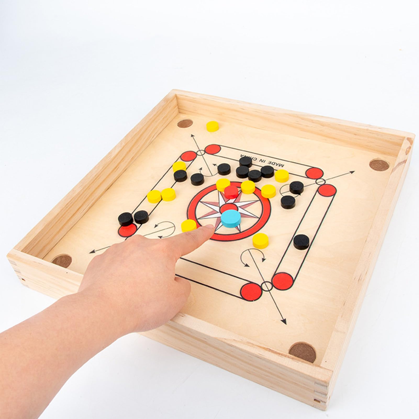 Set di Giochi da tavolo - Giochi in Legno di Colpo Classico con Angolo | Superfici Lisce educative, Famiglia Gamma per e Amanti