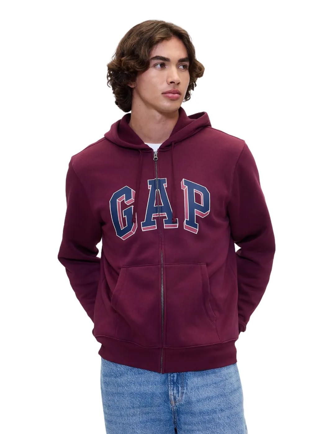 GAP Men's Heritage Logo Full Zip Hoodie