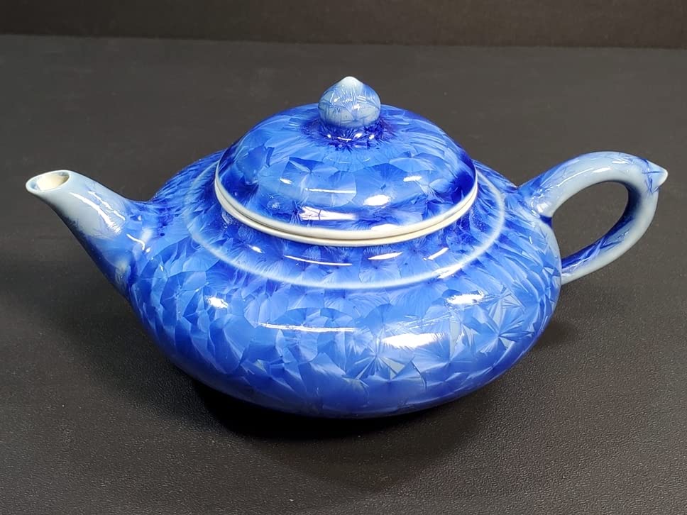 Y2596 中国美術 漢聲窯 林三江 結晶釉 神秘彩 壷 唐木台 箱 Y2596 中国美術 漢聲窯 林三江 結晶釉 神秘彩 壷 唐木台 箱