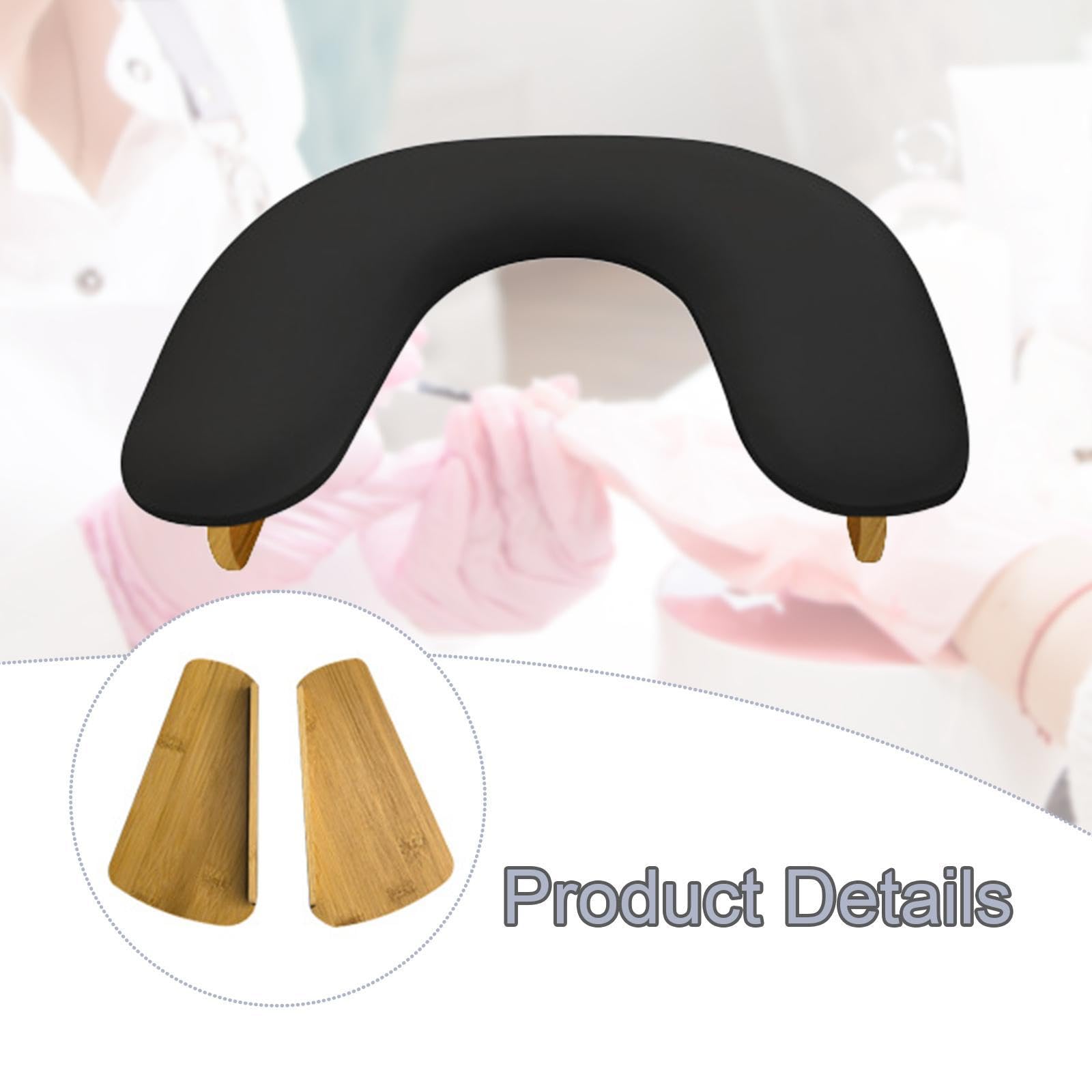 Reposabrazos Ergonómico Y Cómodo para Manicuras, Decoración de Uñas Y Accesorios de Maquillaje, Negro