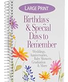 Product Concept Mfg&period;&comma; Inc&period; Birthdays & Special Days To Remember Date Book-Large Print