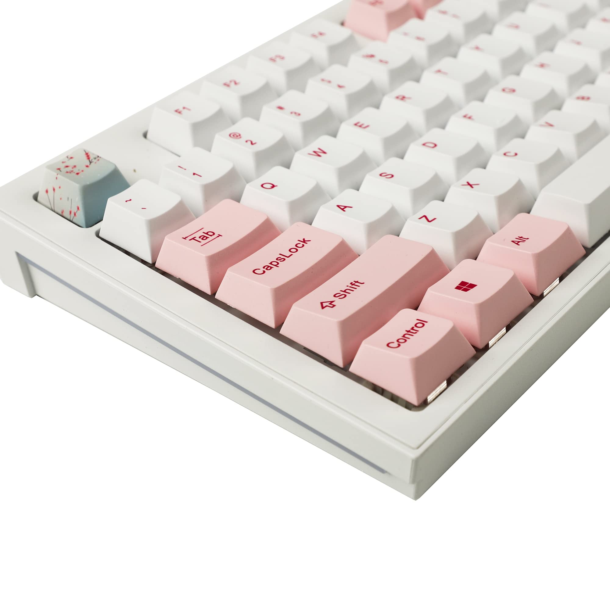Mint Mambo Tastenkappen Set – 147 PBT-Tasten, Cherry Profile, Mintgrün/schokolade | Für Mechanische Tastaturen