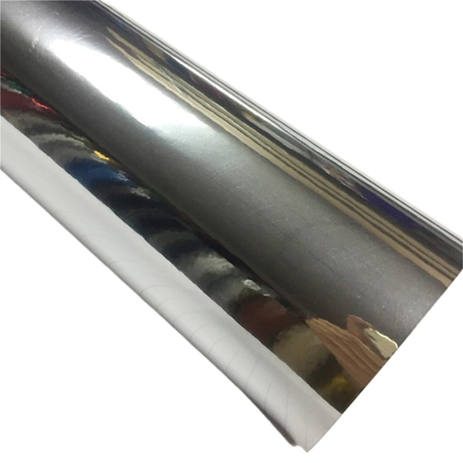 Adesivo for auto flessibile in vinile cromato argentato ad alta elasticità, rotolo da 10 cm, 20 cm, 30 cm x 152 cm for fai da te Strumenti