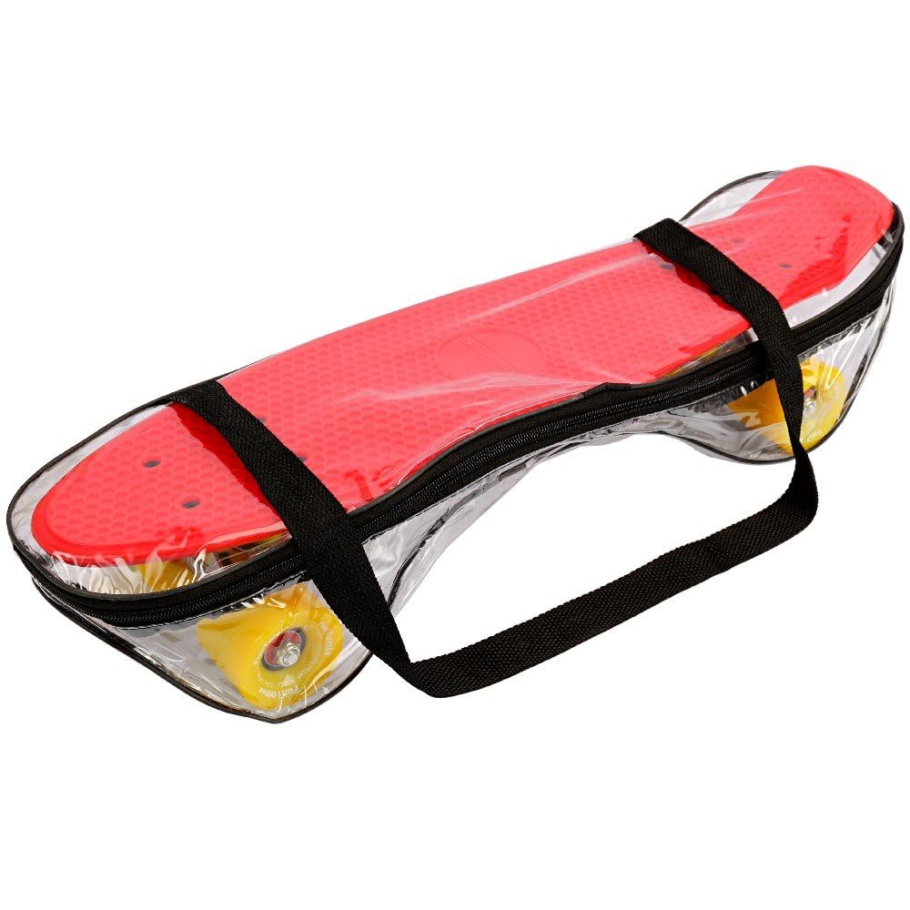 FunTomia Skateboard 57cm Mini-Cruiser Board mit T-Tool, ABEC-9 Kugellager, LED Rollen, Kinder Anfänger