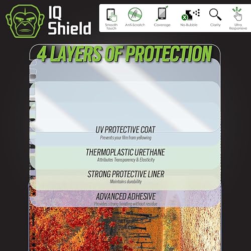 Miniatura 44 de IQShield Paquete de 2 protectores de pantalla para Samsung Galaxy S22 Plus/S22+Plus 5G, fácil instalación, desbloqueo de huellas dactilares