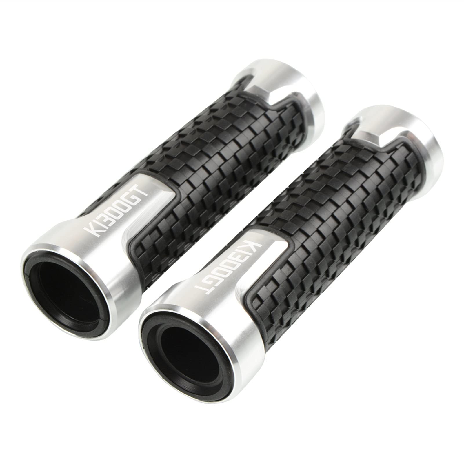 Guidon 7/8 22mm moto poignée argent en aluminium usiné premium