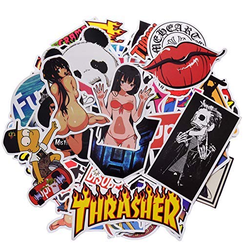 100 PCS Not Repeat Graffiti Sticker Label Fashion Label Art Car Board Waterproof Random Stickers