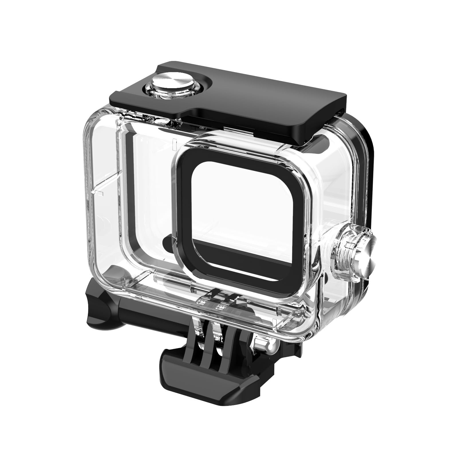 Custodia impermeabile 60 m per GoPro Hero 9/10/11/12/13, 60 m, resistente all'acqua, custodia protettiva con morsetto di montaggio rapido e inserti anti-appannamento per GoPro Hero 9/10/11/12/13